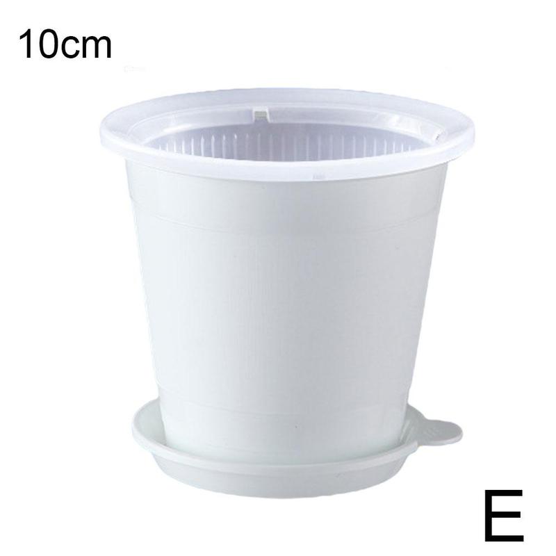 Vasi per orchidee in plastica trasparente da 10cm/12cm/15cm con fori funzione di potatura dell'aria e fessure per la crescita delle radici vaso da fiori in plastica: E