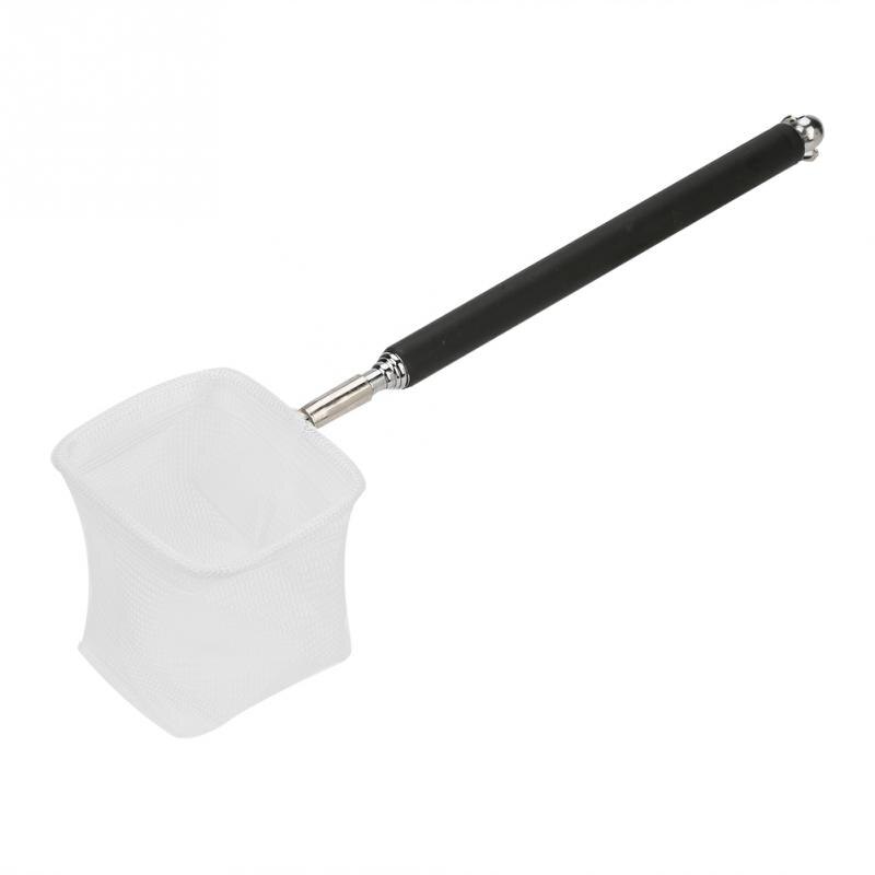 Verstelbare Mini Visnet Pole voor Aquarium Tank Garnalen Expandable duurzaam: Black Square