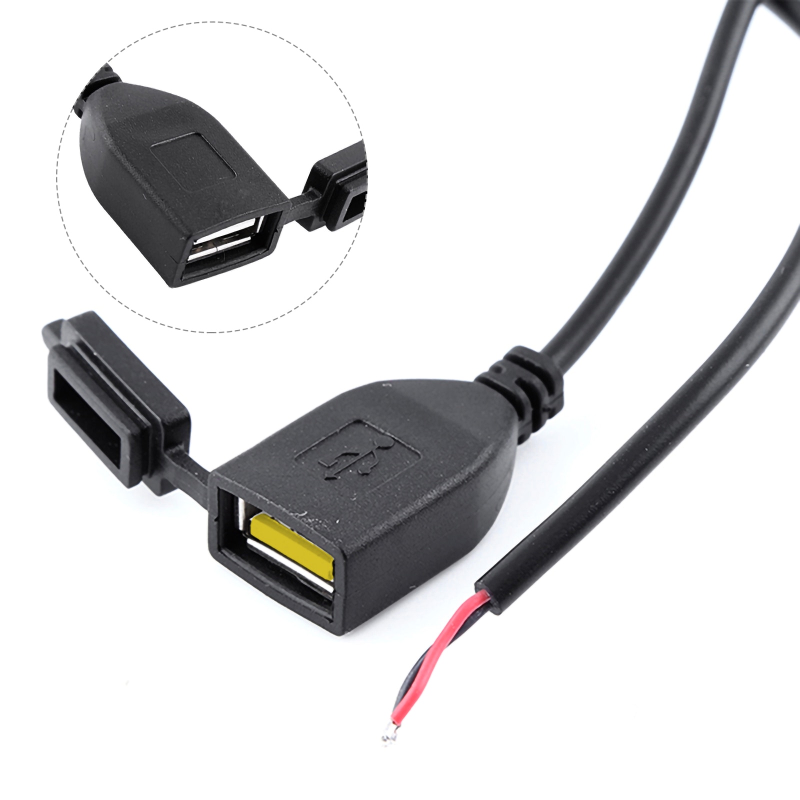 12v-24v usb-laturi piilotettu vedenpitävä usb-virtalähdeportti pistoke laturi moottorilaturi moottoripyörän älypuhelimeen gps