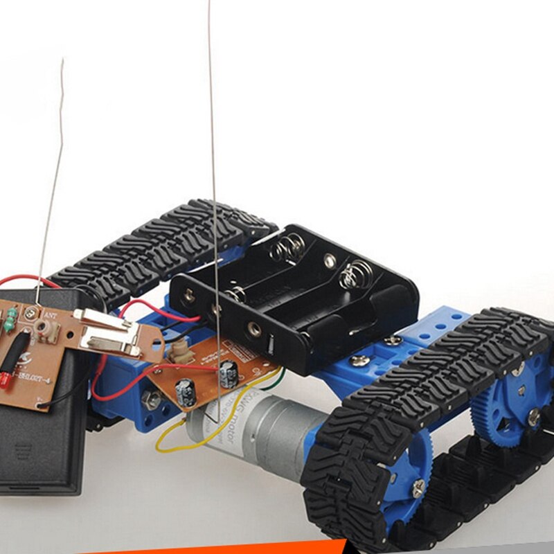 DIY Technology Production Assembled Tanks with Remote Control High Torque Small Track Tanks DIY Robot