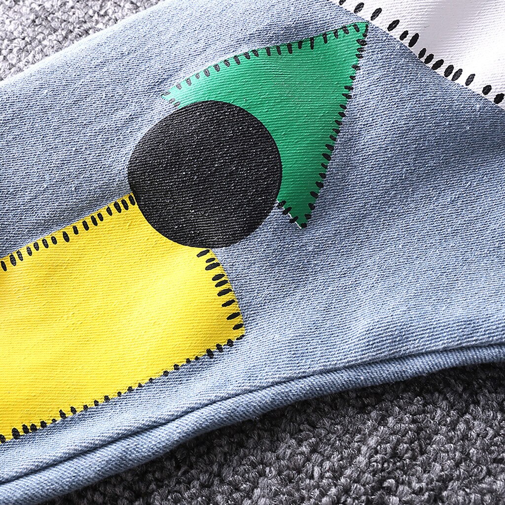 1-4Years kids pants boys casual pants children kids Baby Girls Boys Kids Cartoon Denim Pants Trousers Clothes #C