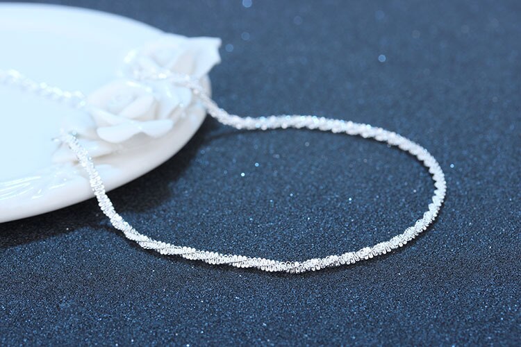 Mode Zomer Sexy Zilver Kleur Gypsophila Enkelband Voor Vrouwen Hanger Keten Enkelbandje Armband Voet Sieraden