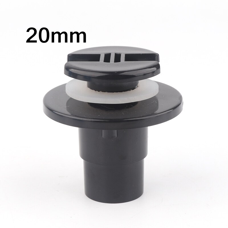 10pcs PVC 20mm 25mm Aquarium Elbow Straight Joints Water Tank Drainage Aquarium Water Inlet Outlet Fish Tank Connector: 20mm Straight(Black)