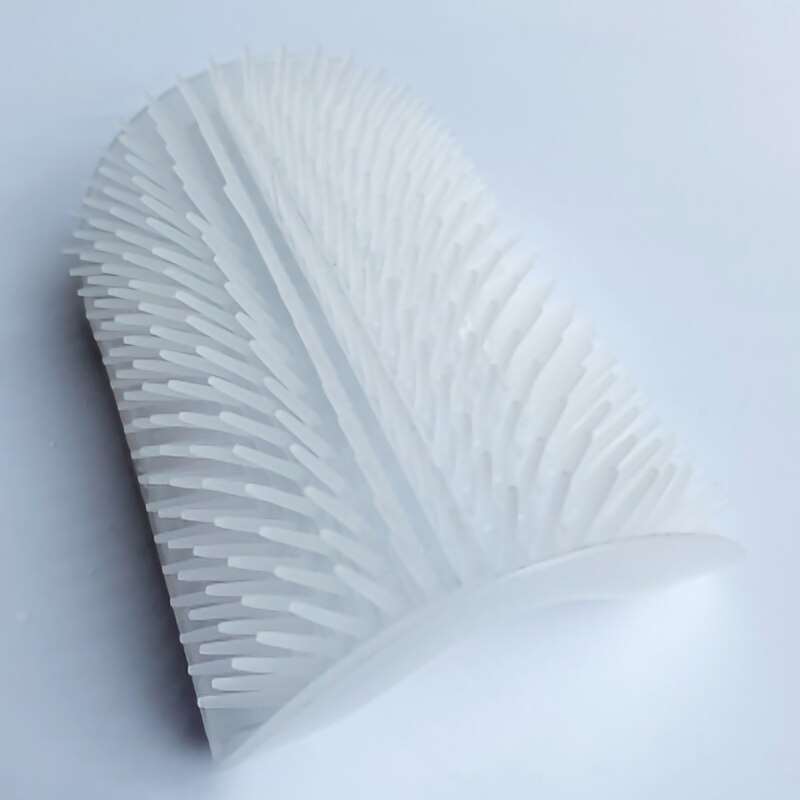 Cat Massage Comb Kitten Self Grooming Scratcher Wall Corner Brush Cats Scratch Bristles Toy Pet Hair Removal Tool: white