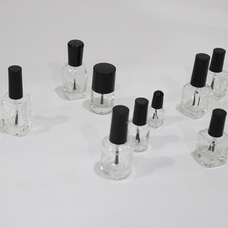 5 Ml/10 Ml/15 Ml Draagbare Lege Nagellak Glazen Fles Met Borstel Vierkante Opbergdoos Container nagel Olie Jar Box