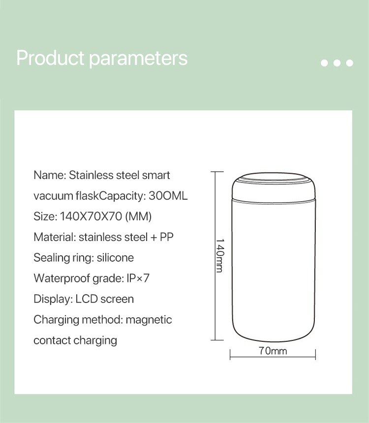 Inteligentny termos ze stali nierdzewnej kubek wody wyświetlacz temperatury duszny podróż akumulator filiżanka kawy butelka na wodę termos