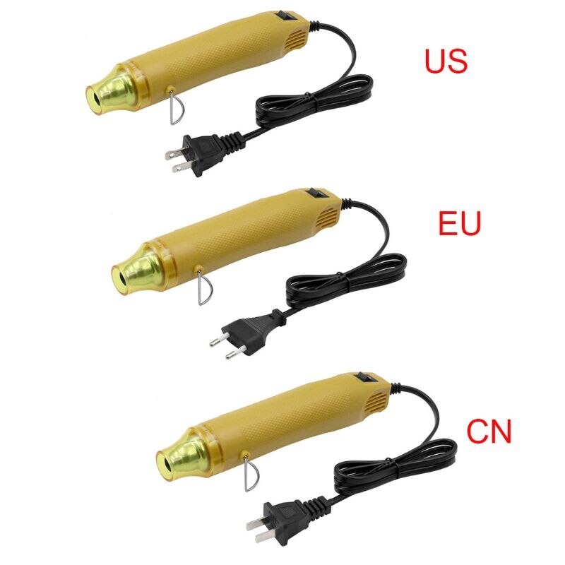 110v 220v diy elektriska värmepistoler luftpistoler verktyg 300w temperaturkrympsäte elektrisk luftpistol/värmepistol