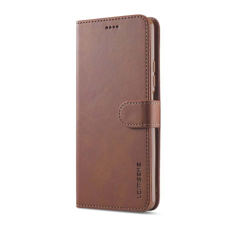 Case Voor Poco F3 Case Lederen Vintage Portemonnee Case Op Xiaomi Poco F3 Case Flip Magnetic Wallet Cover Voor Poco f3 Cover Etui Funda: Donkerbruin