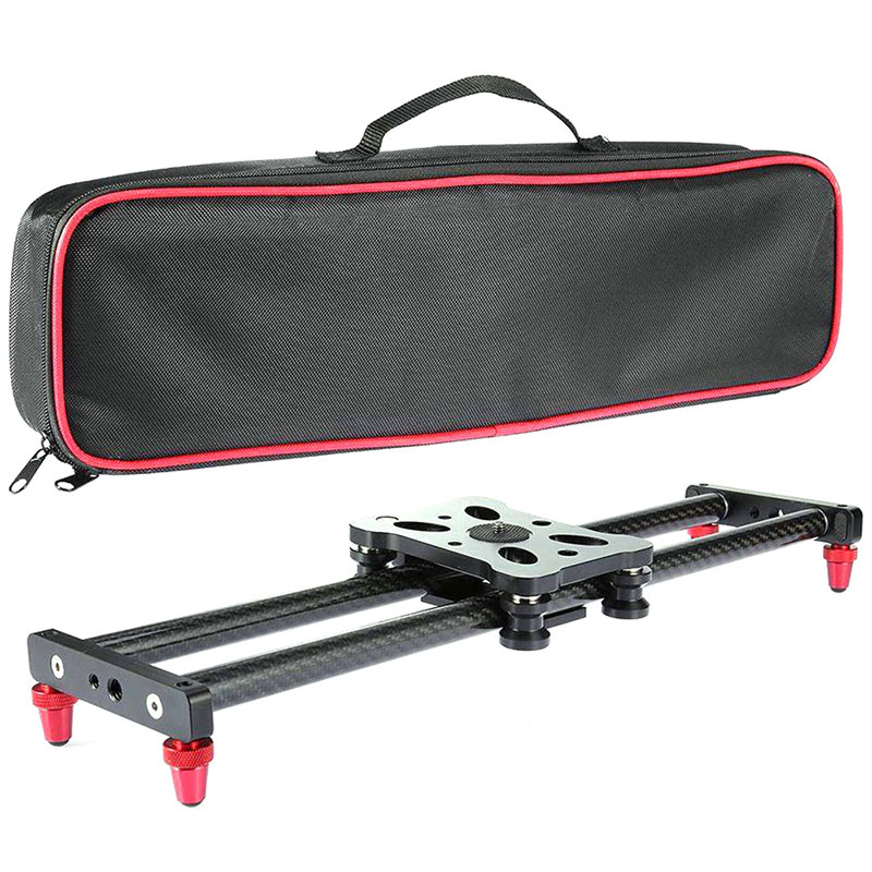 neue 15,7 Zoll Carbon Fiber Kamera Slider Track mit 4 Rollenlager für Video Film Machen NK-Shopping