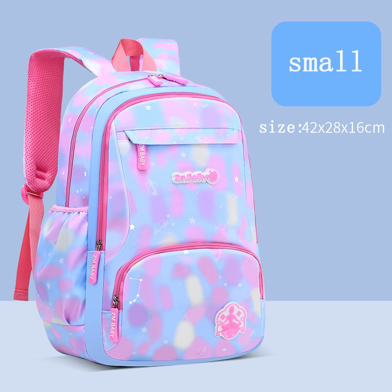 Lichtgewicht Rangen 1-3-6 Roze Schooltassen Voor Tieners Meisjes Rugzakken Kinderen Orthopedie Primaire Schooltas Mochila infantil: small size blue