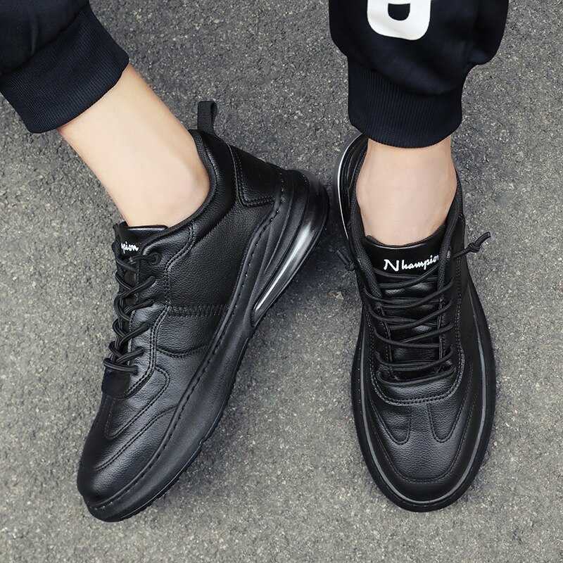Tennis masculino tennissko for menn hvite svarte flate sko utendørs lett luftpute gå sneakerszapatos de hombre