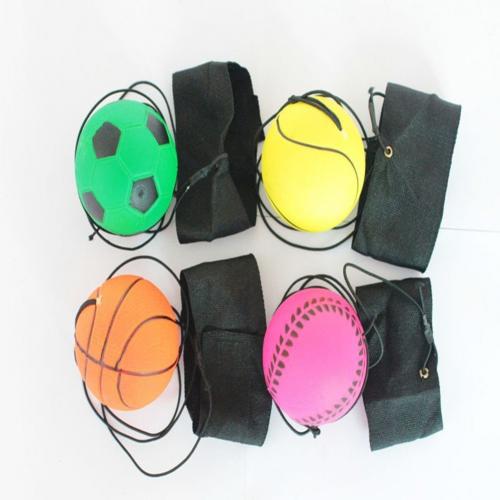 Bouncy Wrist Band Rubber Ball Elastic String Rebound Finger Exercise Sport Toy: Default Title