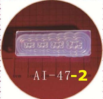 3D sculpture Silicone moule ongles estampage camélia/coquille/nœud papillon/étoile motif bricolage UV Gel acrylique cristal ongles modèle AI 12 Style: AI-47-2