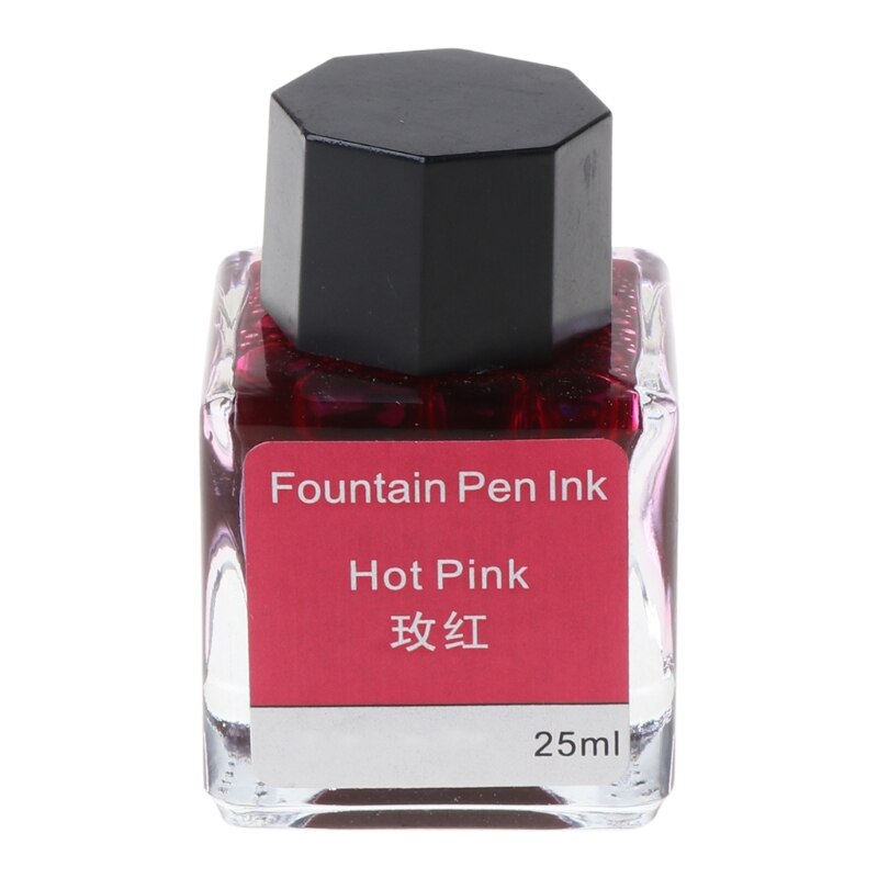 Kolorowy atrament niewęglowy robić zanurzania wieczne pióro robić kaligrafii robić pisania malowania graffiti szkolne materiały biurowe 10 kolorów: gorąco różowy