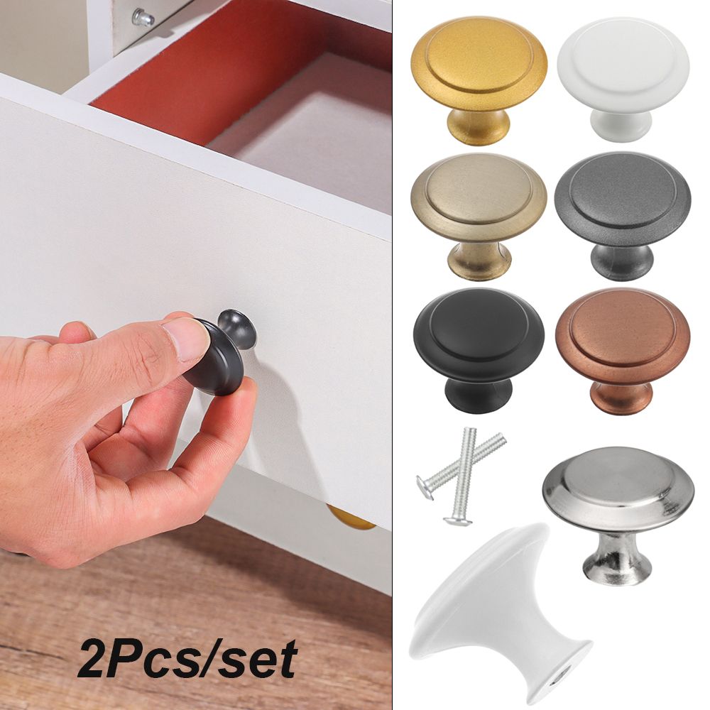 2Pcs/lot Closet Drawer Knobs Cabinet Handles Wardrobe Pulls Handle With Screw Wardrobe Furniture Hardware Kitchen Door Handle