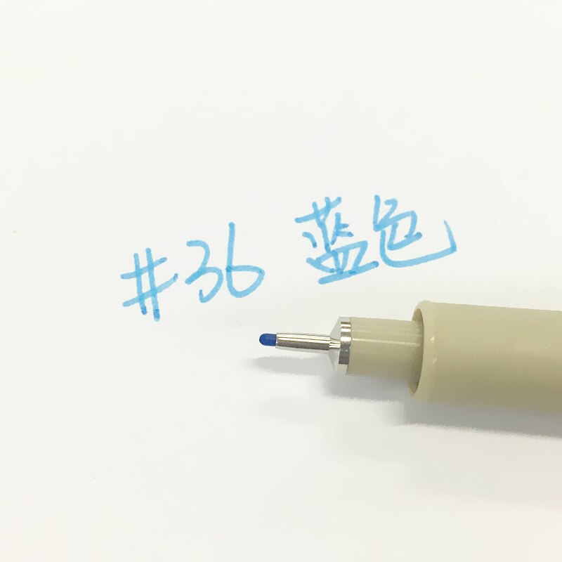 1Pcs Colors Porous-Point Pens Waterproof Hand-Drawn Sketch Needle Pen Dawing Liner Fineliner Cartoon Signature Pen: 05 Light Blue