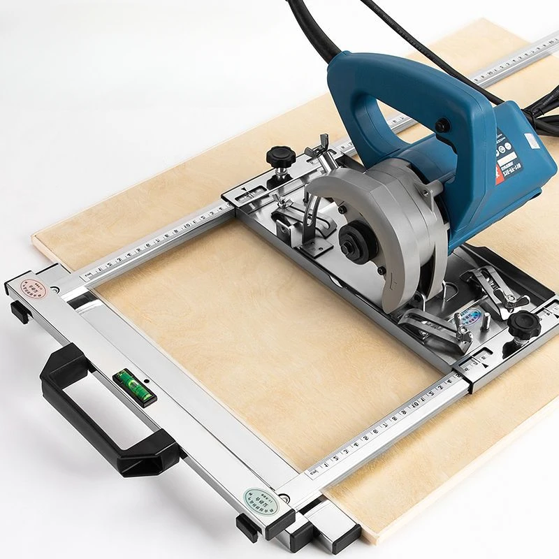 Guide de coupe pour scie circulaire, Rail de guidage pour fraisage du bois, outils de panneau de support de positionnement et accessoires de scies de Table pour Machine