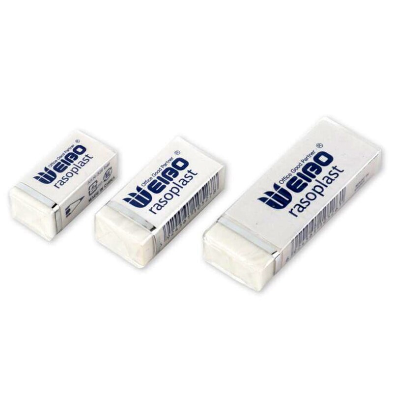 3 Sizes Rubber Eraser For School Stationery Store Pencil Eraser School Supplies 20/30/40pcs/box