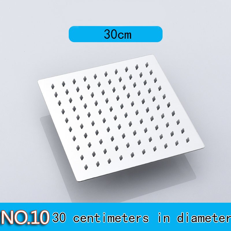 Ronde vierkante roestvrijstalen douchekop regendouchekop regendouche chroom hoge druk chuveiro badkraan ducha: Vierkant 30cm