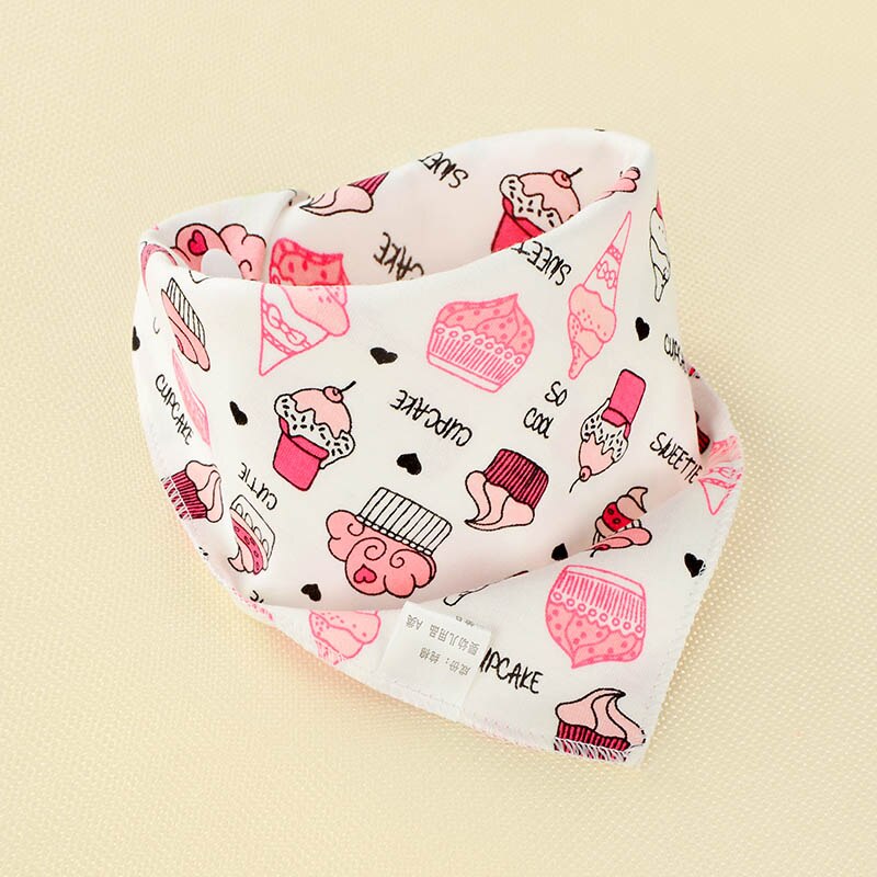 BalleenShiny Zachte Katoenen Bandana Slabbetjes Baby Babador Voeden Zuigeling Burp Doeken Cartoon Speeksel Handdoek Baby Eten Accessoire