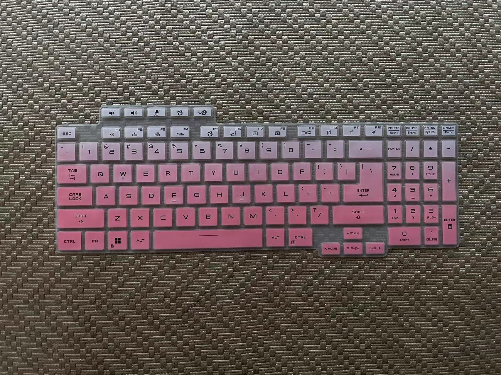 Funda de silicona para teclado de ordenador portátil ASUS ROG STRIX G17 G713RC G713RM G713RW G713R G713QM G713QC G713 G713QR G713QE G713QC G713Q: Beige