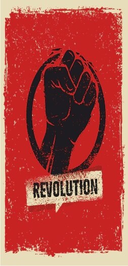 Revolutie Mini Retro Hout Poster 417000287