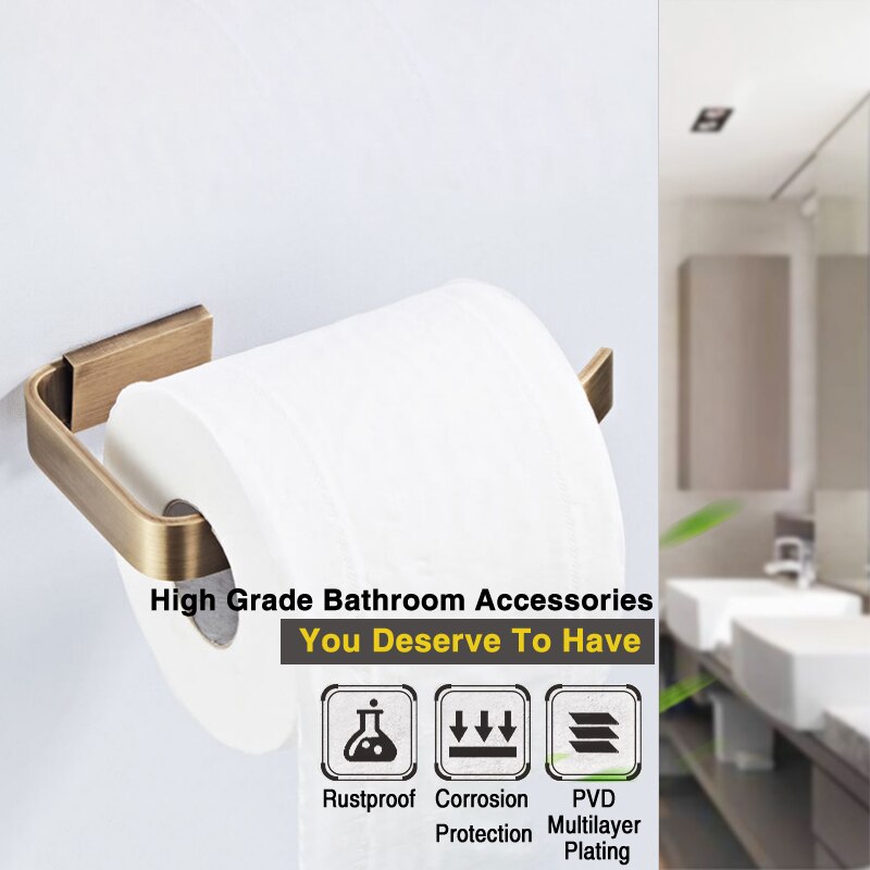 Bronze Bathroom Accessories Set Brass Luxurious Wall Robe Hook Toilet Towel Ring Bar WC Paper Roll Holder Tissue Hanger