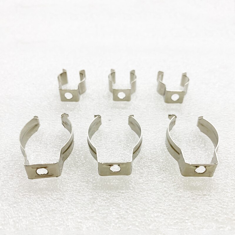 10 supports de Clip de Tube Fluorescent T8 T5, support de Tube 1 &quot;-1.5&quot; matériau métallique lampe Tube LED Bases support de Clips en U installation facile