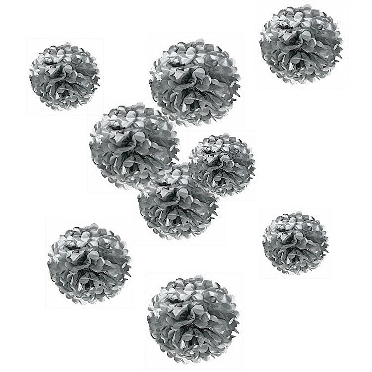 Mixed Size Gold Silver Chinese Tissue Paper Artificial Flower Balls Wedding Decoration Crafts Party Home Festive Events Supplies