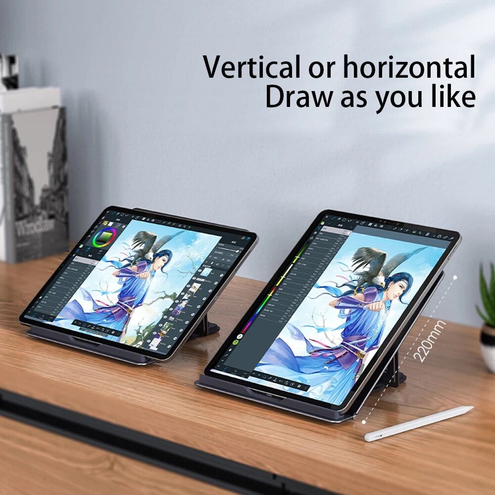 Tablet Stand Aluminum Desktop Adjustable Stand Foldable Phone Holder For iPad Pro 12.9 11 Air Mini Drawing Monitor
