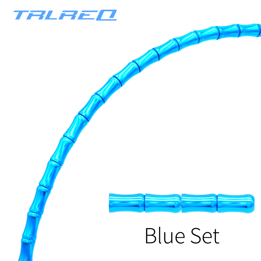 1900mm Bamboe Fiets Derailleur Shift Kabel Aluminium Links MTB Racefiets Derailleur Remkabel: Blue