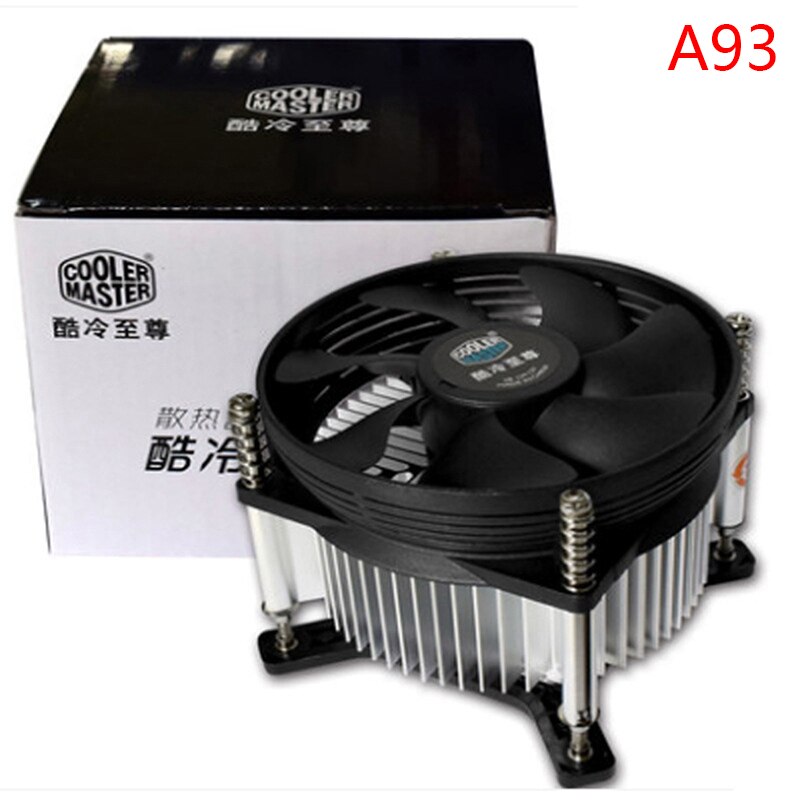 Cooler Master Mini Cpu Cooler Radiator 95Mm Silent Fan For INTEL 478/775/115X: Dark Grey
