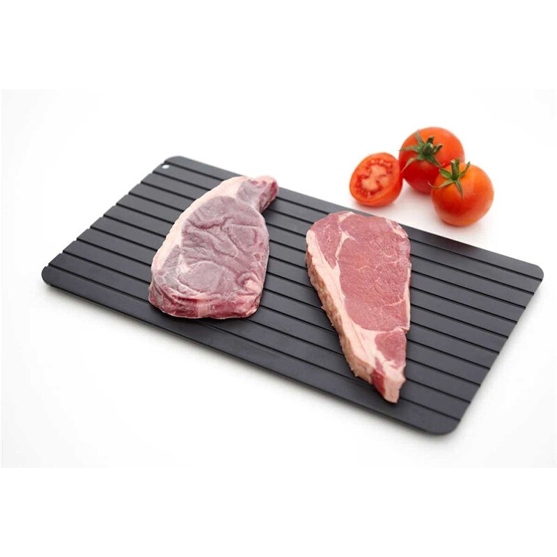 Fast Defrosting Tray for Frozen Food Thawing Plate Defrost Meat, Rapid Thaw Defrosting Tray Frozen Food Quickly without Electric