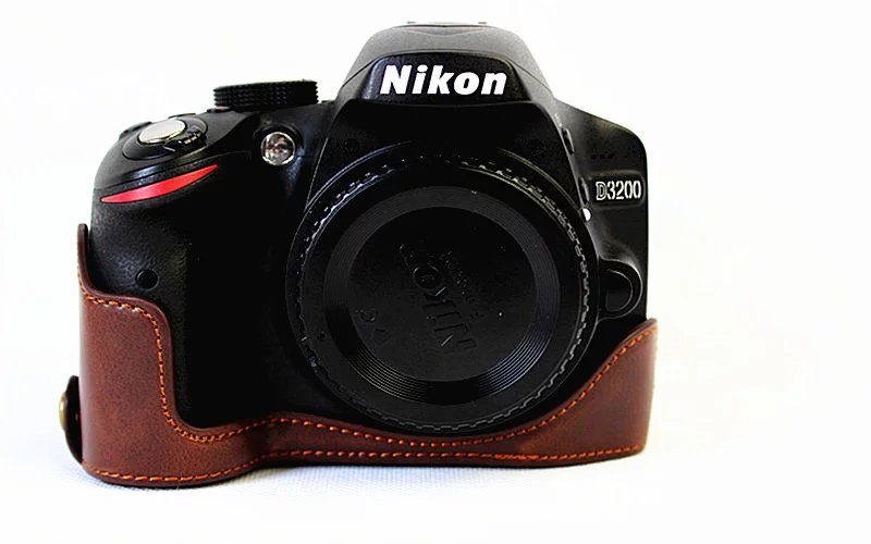 Leather Protect Half Case Grip for Nikon D3400 D3300 D32000 D3100 Camera