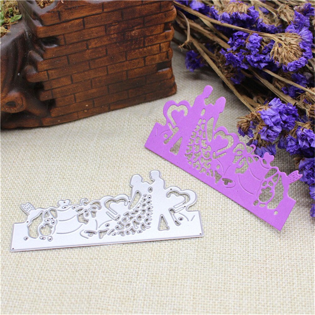 1pc Tarjeta De Invitación De Boda de corte de Metal muere plantilla para álbum de recortes de bricolaje papel gofrado confección de tarjetas decorativas artesanía