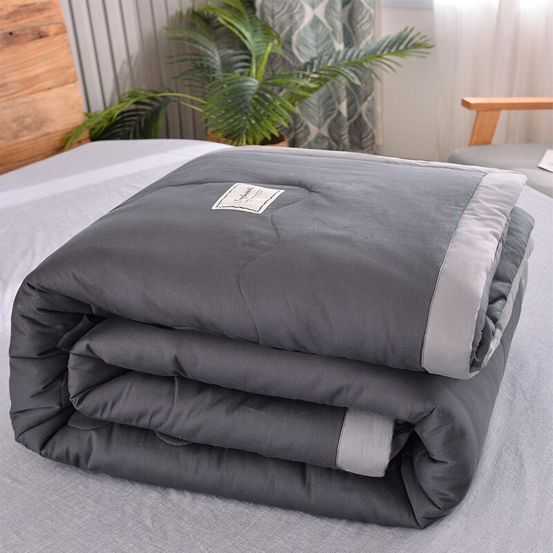 Sf ren farve stil quilt fyldt forår efterår dyne tæppe sengetøj filler luksus sommer dyne dyne 200*230cm