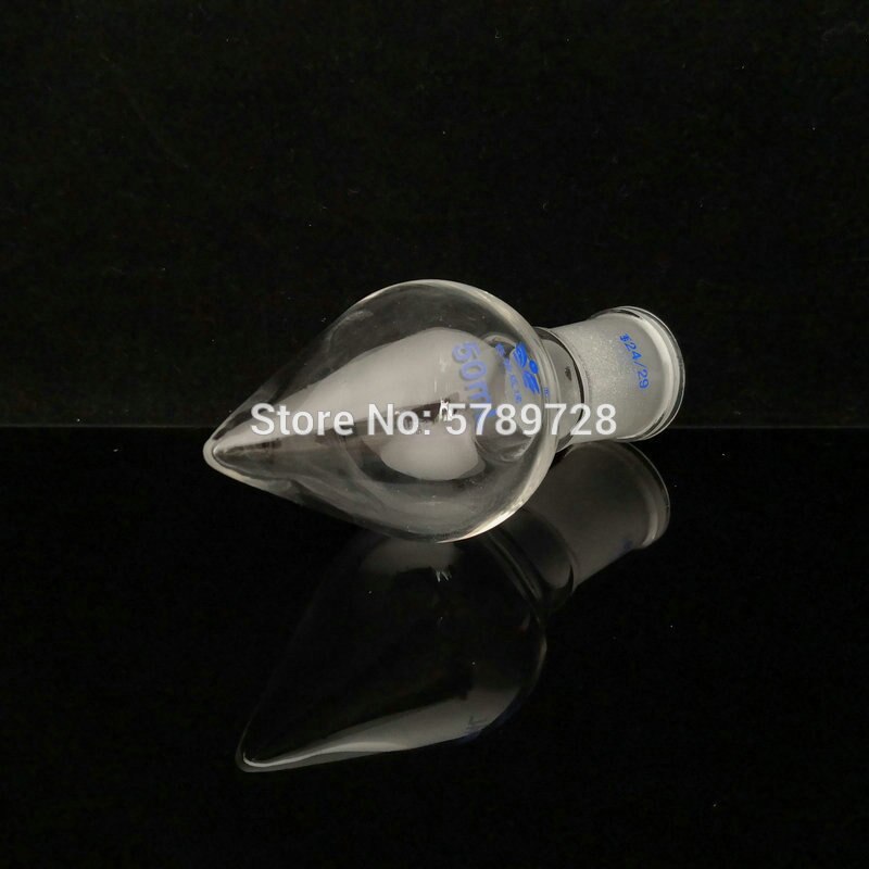 1 st 50ml to 2000ml 19 #24#29#  standard päronformad flaska med frostad mun, laboratorieglasbehållare med avsmalnande botten