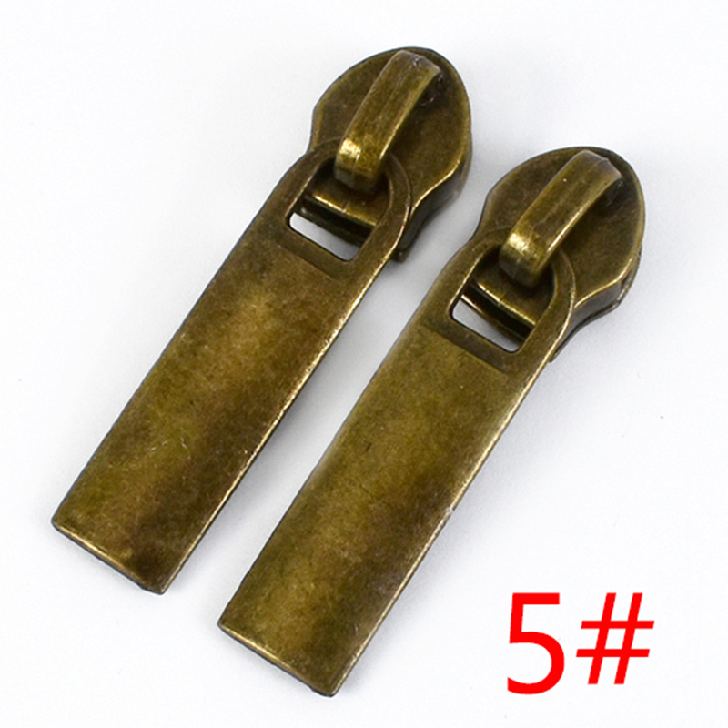 10 stk. 3# 5# - farvet lynlåsskyder til nylon lynlåse, tasker, pung, udskiftning, dekorativ lynlåshoved, aftrækker, jakkelynlåse, reparationstilbehør