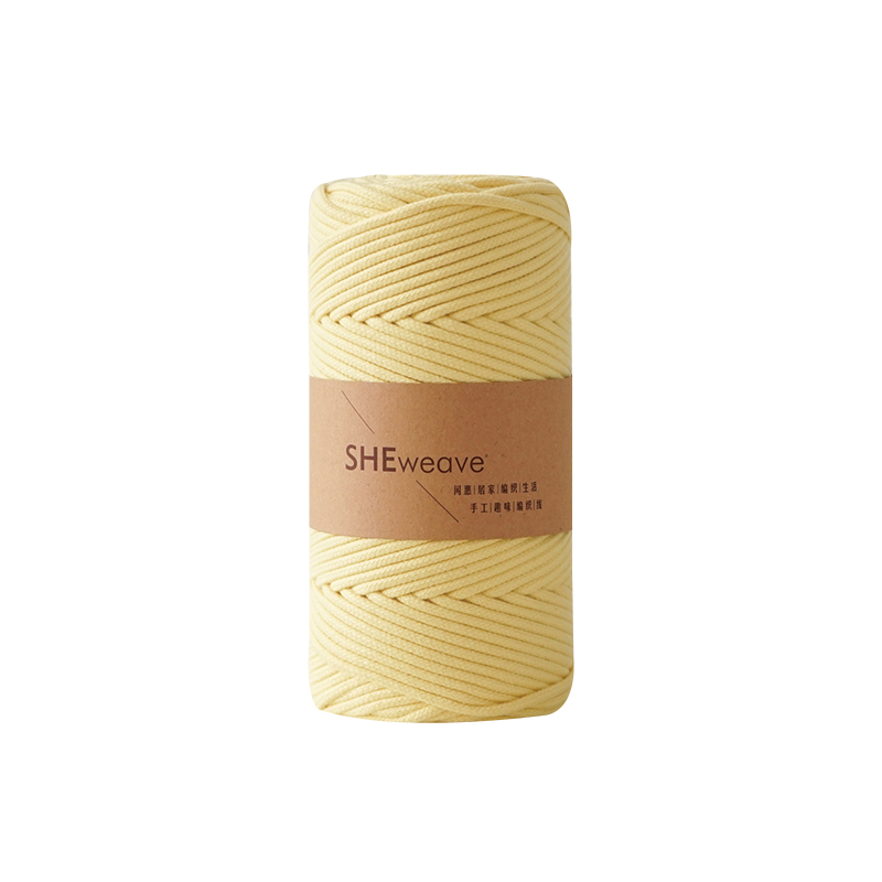 Cuerda de hilo de colores para manualidades, cordón de macramé de algodón trenzado de 3mm, para decoración del hogar y boda, DIY, 100M