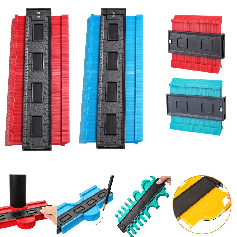 Contour Gauge Angle Meter Ruler Measurment Contour Duplication Gauge Carpenter Tool Templates For Wood Contour Shape Measuring