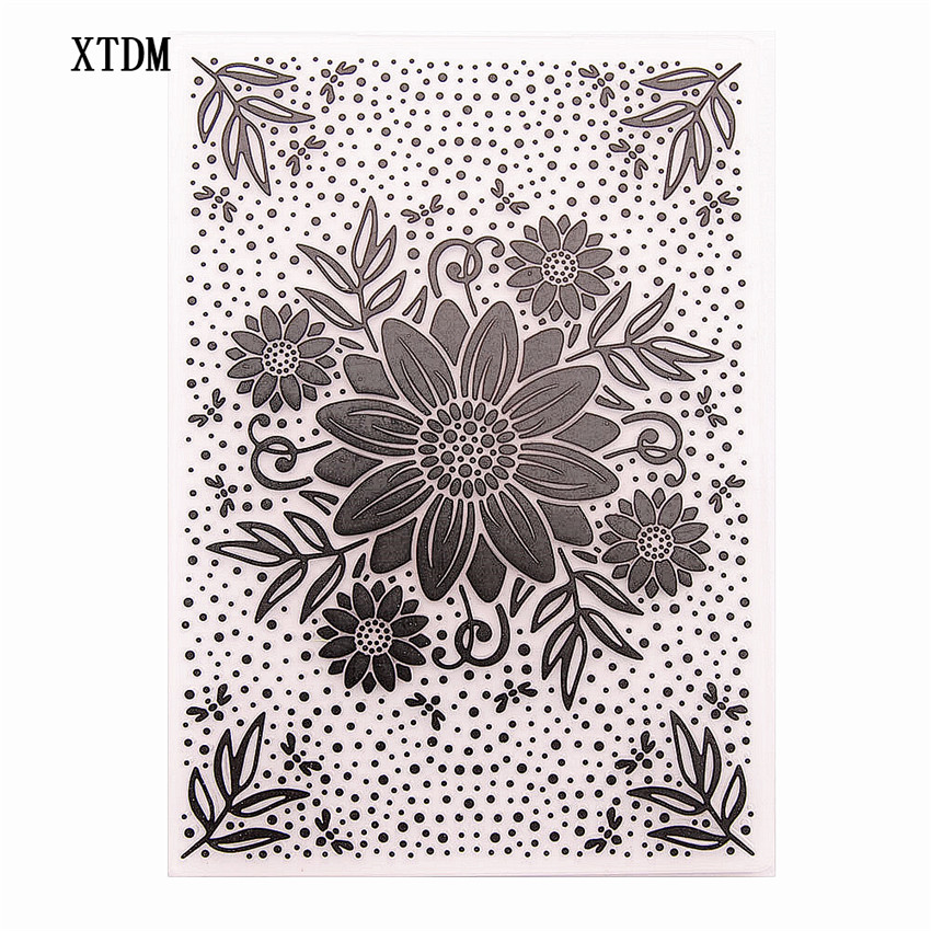 Easter plastic flower template craft card making paper card album wedding decoration Embossing folders