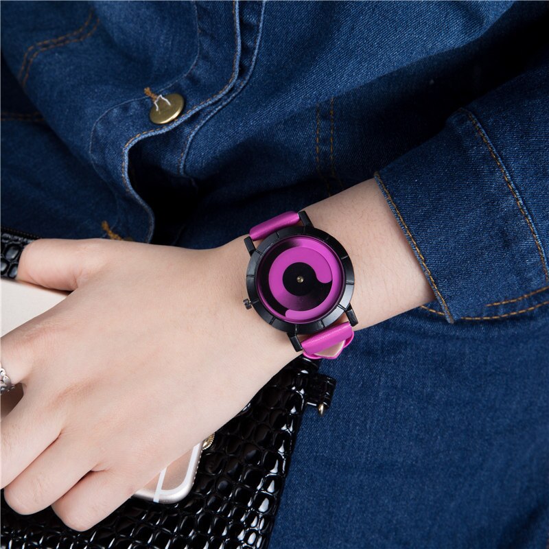Rotatie herenhorloges leren band quartzhorloges heren sporthorloges herenhorloge relogio masculino