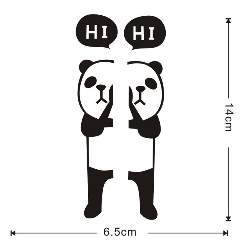 Funny Hungry Cat See The Fish Switch Phone Wall Stickers For Kids Rooms Diy Home Decoration Cartoon Animals Wall Decals#0616: 14