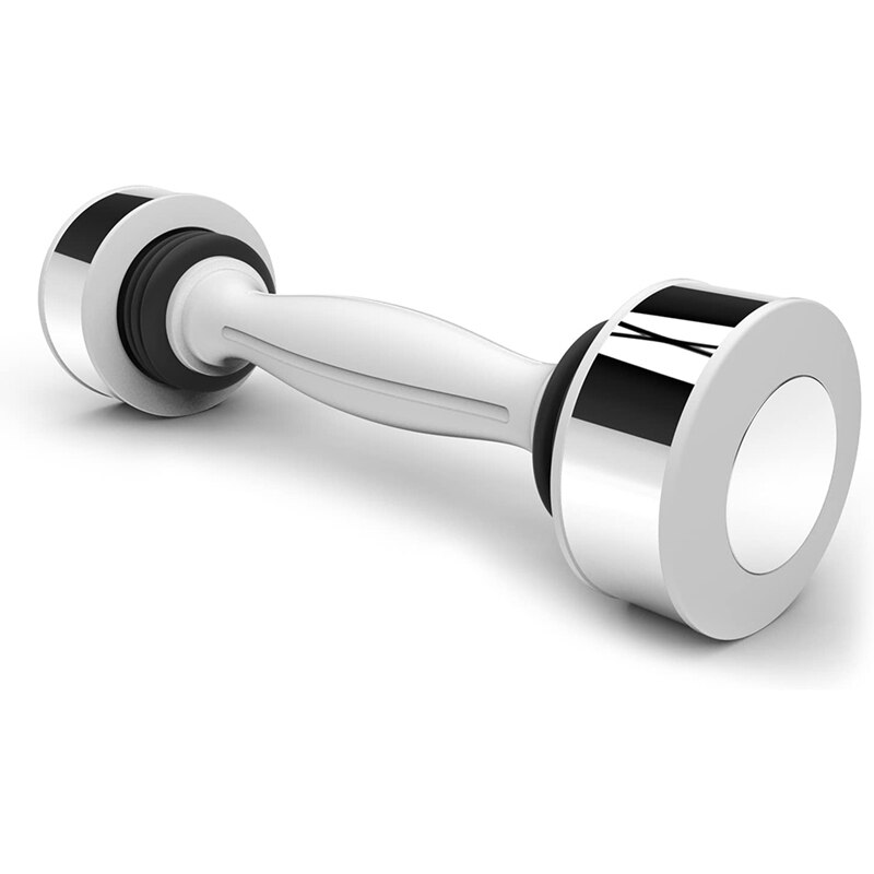 Single Dumbbell Shaking Weight Swing Dumbbell Man Women for Keep Workout Fitness Exercise Equipment: White