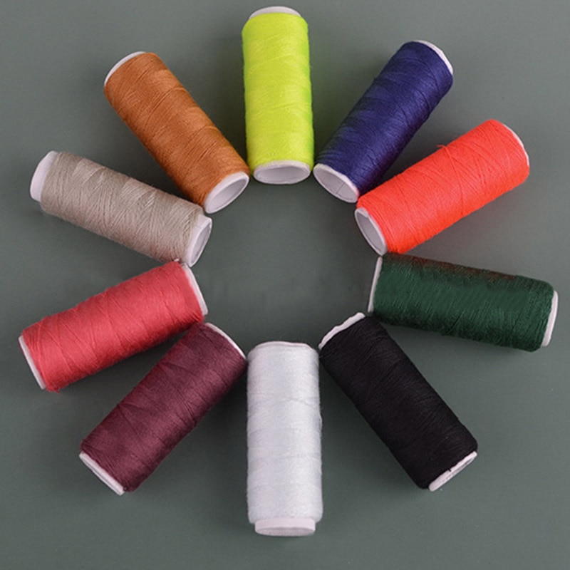 Home Sewing Thread Polyester Spun Stitching Mixed Color Reel Machine Use Hand Craft Tools All Purpose 10 Spools
