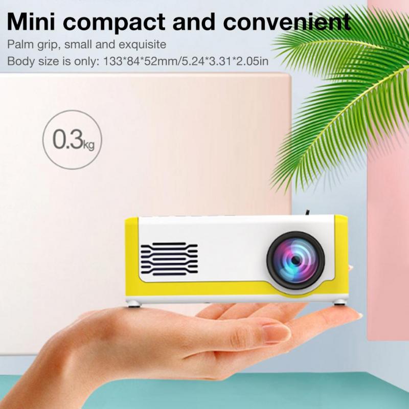 M1 Led Mini Projector Ultra Portable HD 1080P Home Theater AV USB HDMI-compatible Projector US/EU/UK/AU Energy-saving TFT LCD