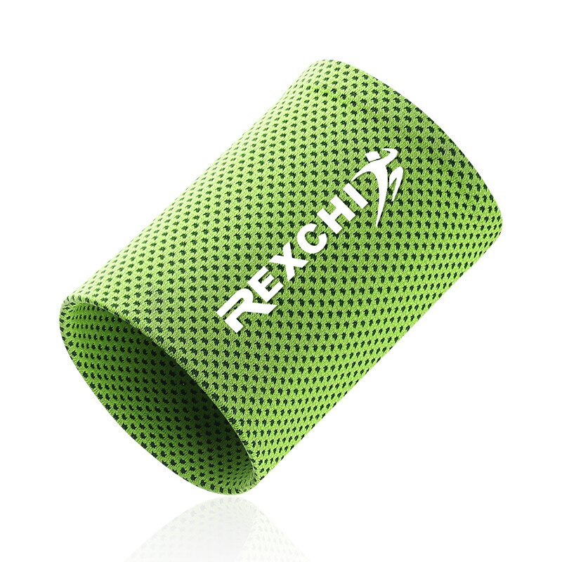 Cooling Polsband Zweetbandjes Sport Pols Bandjes Zweet Bands Voor Vrouwen Gym Yoga Volleybal Sport Levert Brace Ondersteuning: Green / M