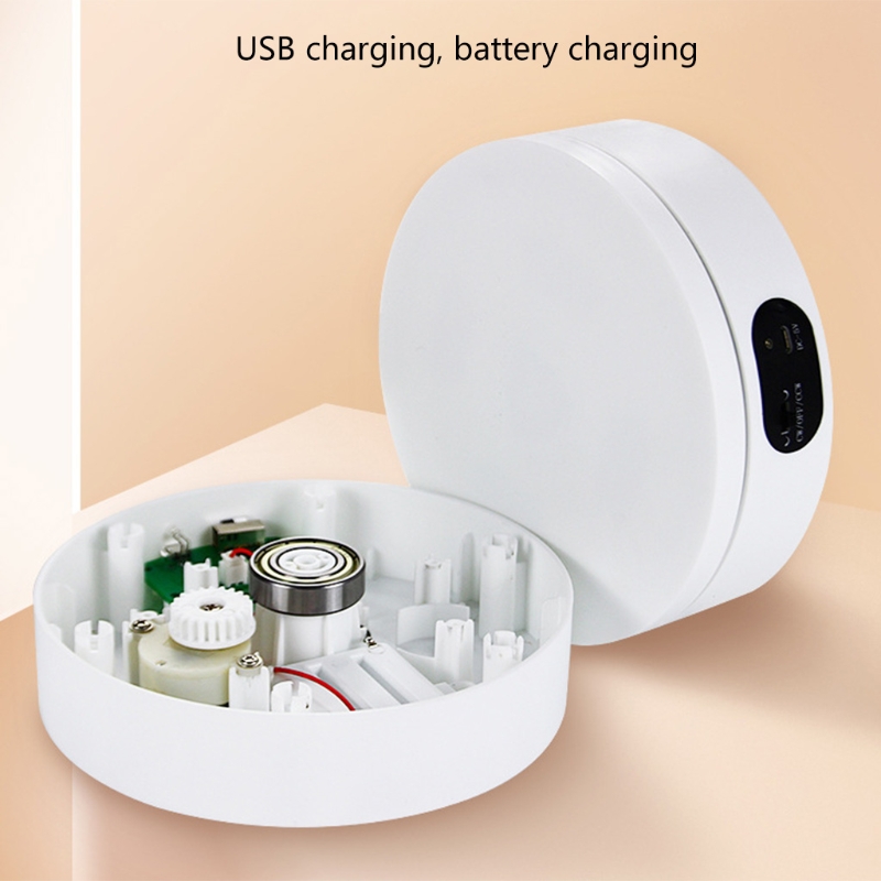 Turntable Display Stand, 360 Degree Electric Motorized Rotating Turntable for Photography, Video Shooting Props, Jewelry, Watch