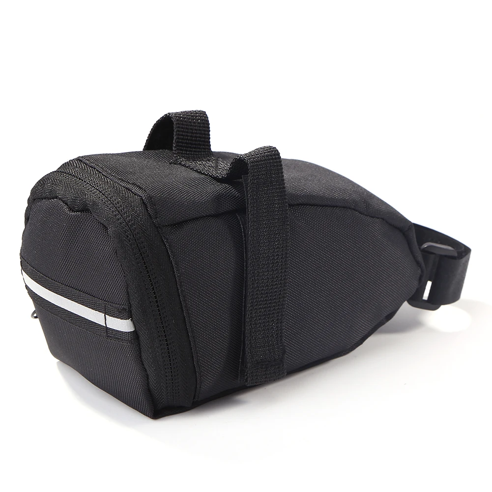 Bolsas duraderas para SILLÍN de bicicleta, bolsa de almacenamiento trasera para tija de sillín de montaña, resistente a la lluvia, multifunción, equipo de ciclismo: Blanco