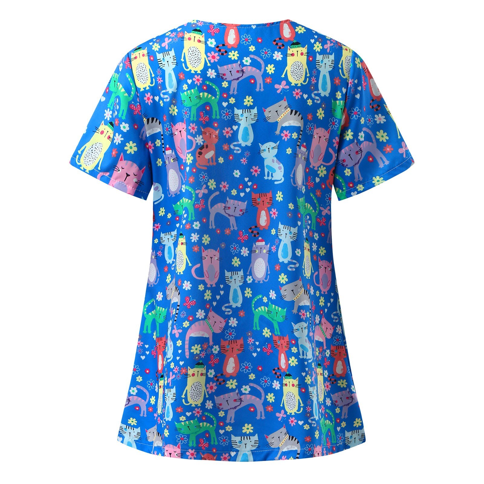 Hundesalon arbeit uniform frauen tops S-XXXL große größe cartoon druck Scrubs tops labor staubdicht arbeit tragen uniforme enfermera30